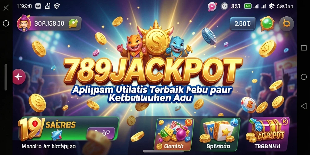 Tampilan gameplay dan fungsi utama aplikasi Utility 789JACKPOT.