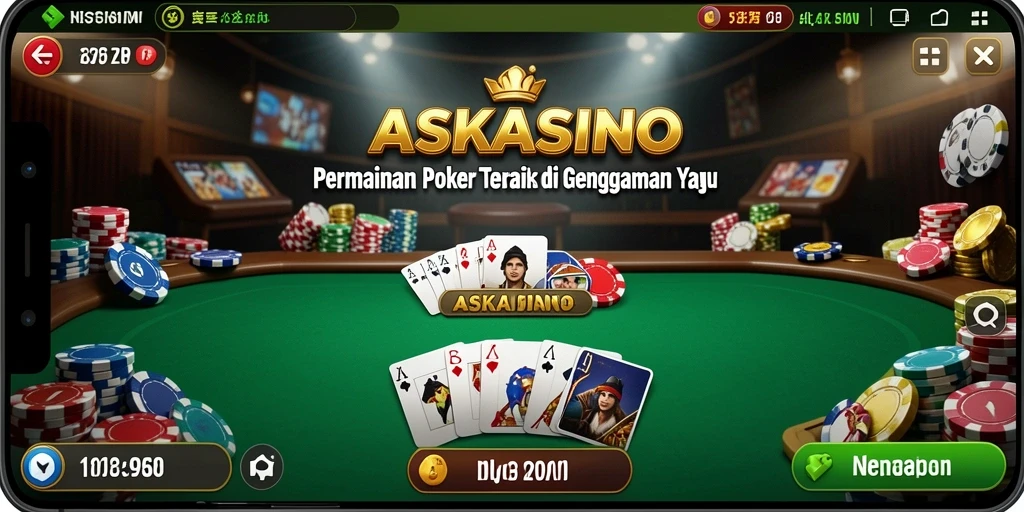 Tangkapan layar gameplay Poker yang menarik dan interaktif.