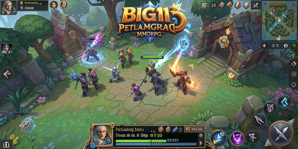 Gameplay <strong>BIG11</strong> yang mendebarkan dalam dunia MMORPG yang luas.