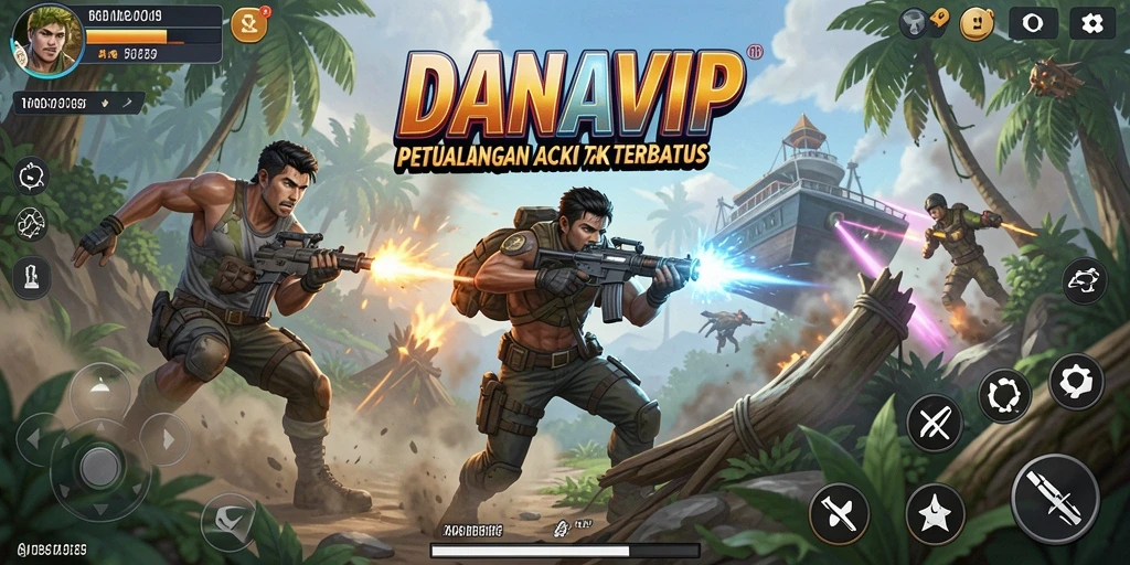Gameplay intens DANAVIP yang memukau dan penuh aksi.