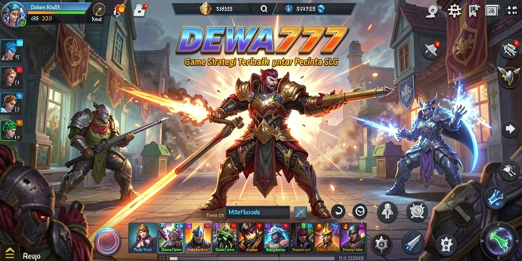 Tampilan gameplay DEWA777 yang seru dan menantang di dunia SLG.