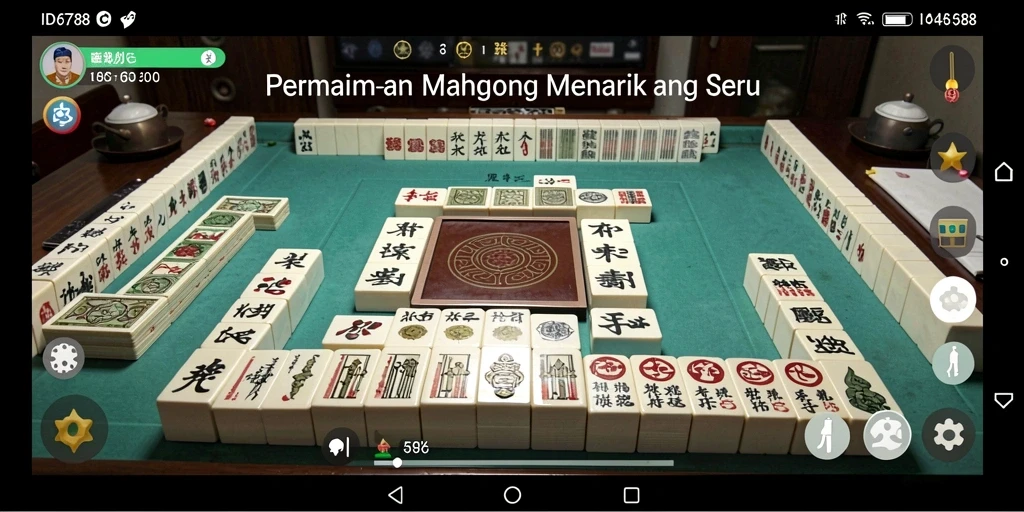 Tampilan gameplay menarik dari ID6788 dengan ubin Mahjong.