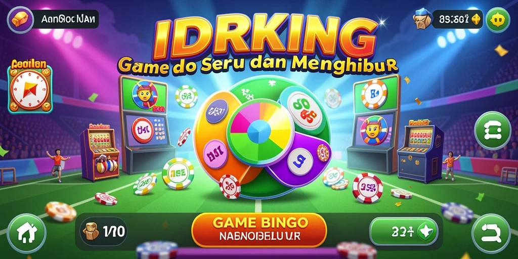 Tampilan gameplay Bingo seru di IDRKING dengan grafik menarik.