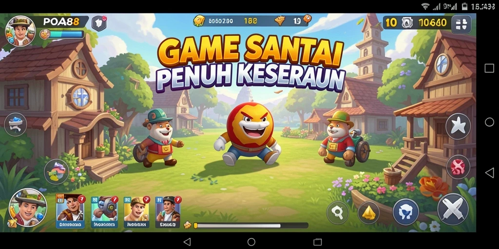 Tangkapan layar menampilkan aksi seru dalam game Casual POA88.