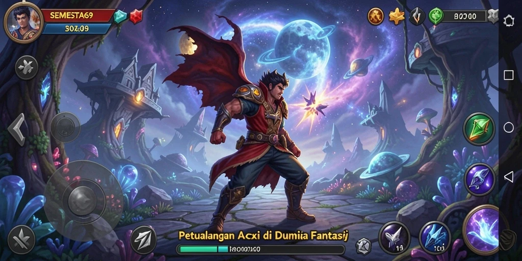 Tampilan gameplay seru dalam aksi di SEMESTA69.