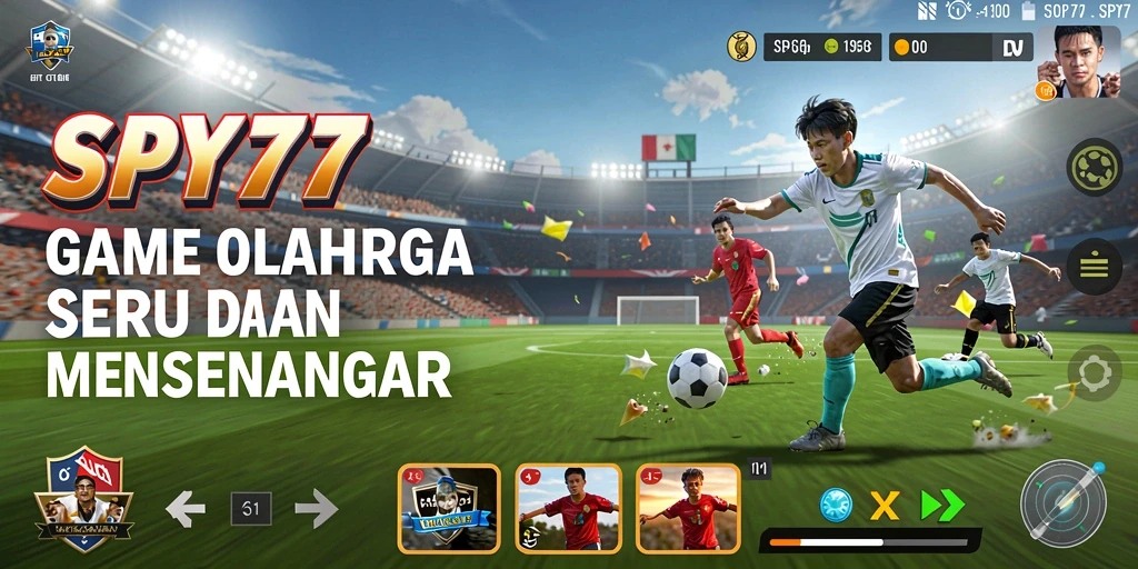 Tampilan menarik dari gameplay SPY77 yang penuh aksi olahraga.