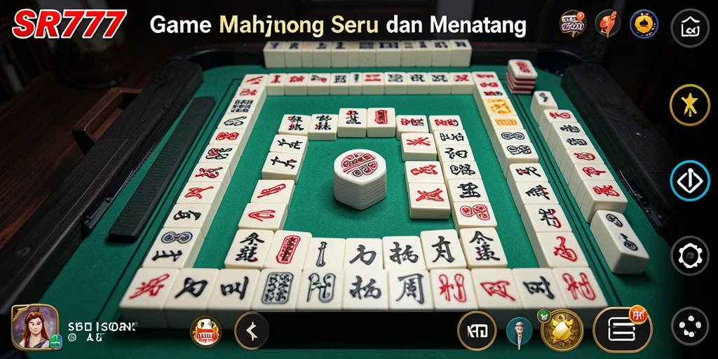 Tampilan menawan dari gameplay Mahjong SR777 yang menyenangkan.